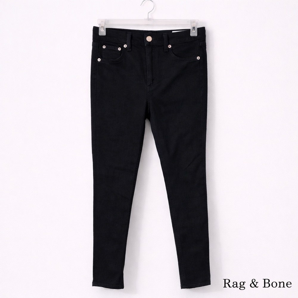 Rag & Bone Black Women's High Rise Ankle Skinny Jeans